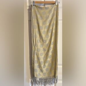 Pashmire Reversible Polka Dot Scarf with Fringe